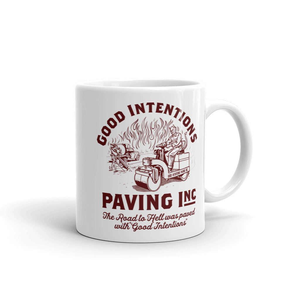 Good Intentions Paving Company Mug