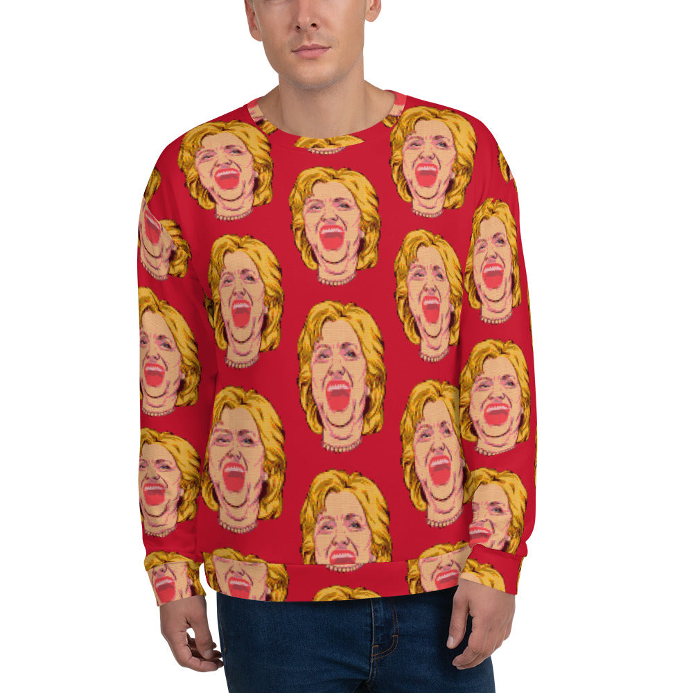 Hillary Clinton Ugly Christmas Sweatshirt