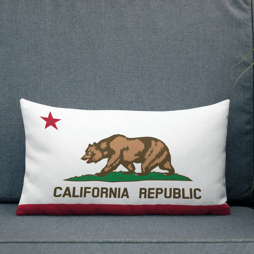 California Republic Throw Pillow