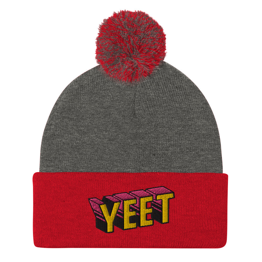YEET Pom-Pom Beanie
