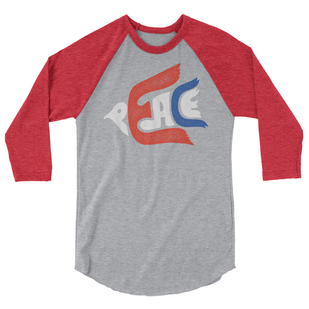 Peace Dove 3/4 Sleeve Raglan