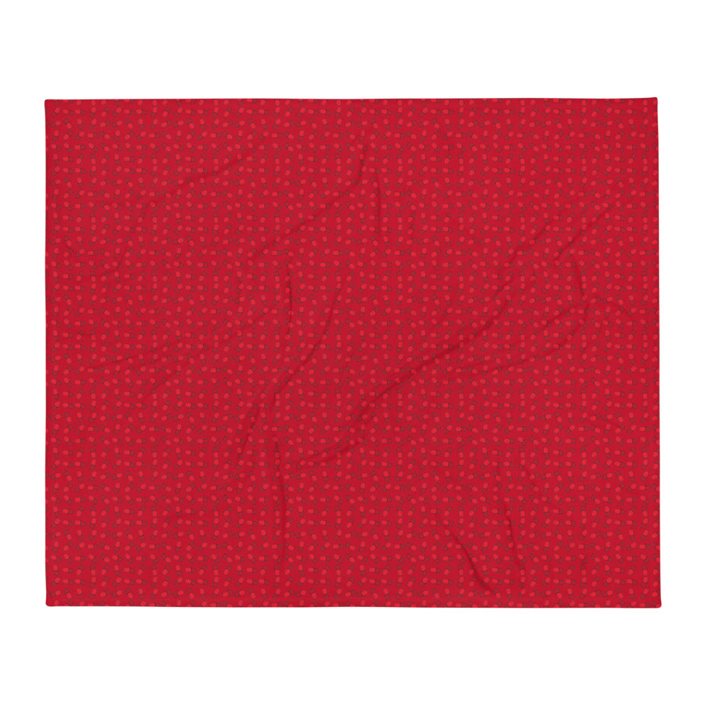 Red Pill Throw Blanket