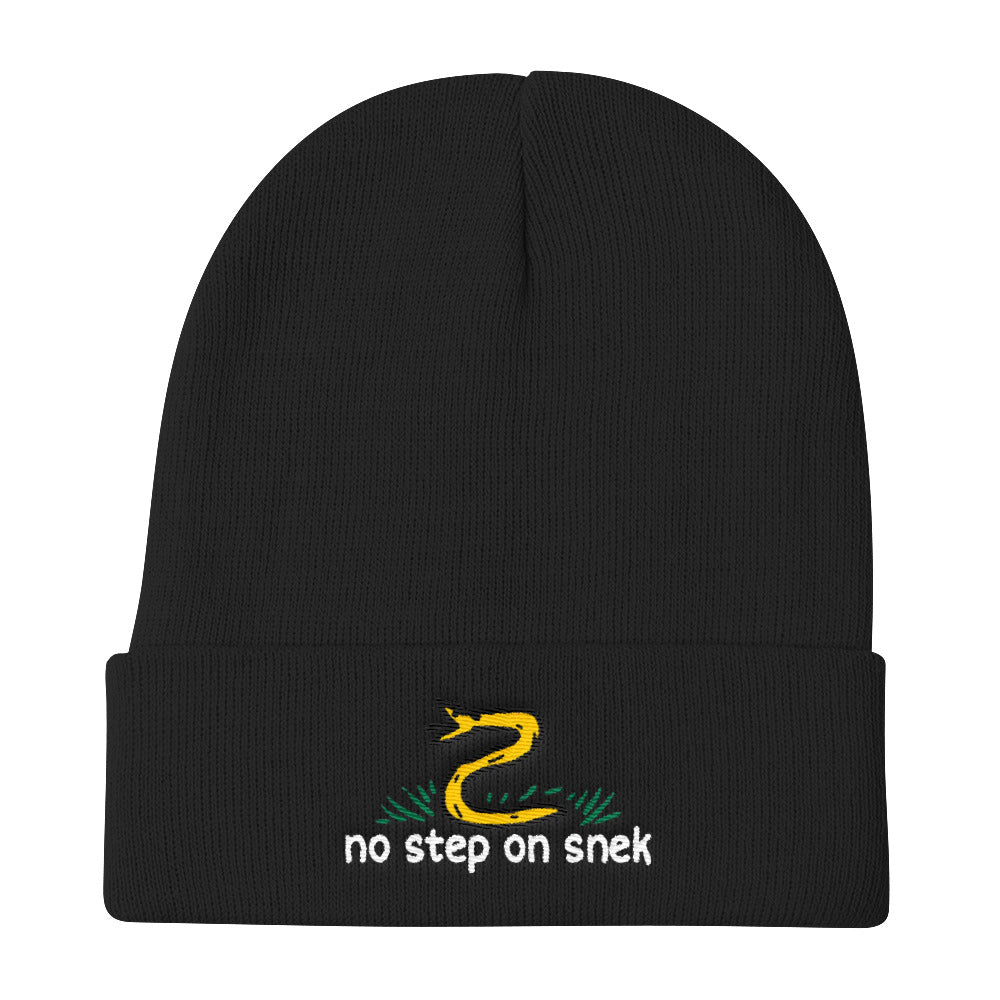 No Step on Snek Knit Beanie