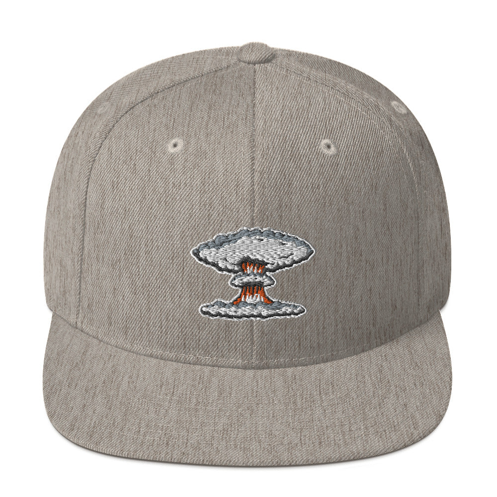 Mushroom Cloud Snapback Hat
