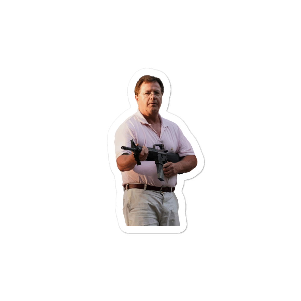 Public Defender Get Off My Lawn AR-15 Sticker