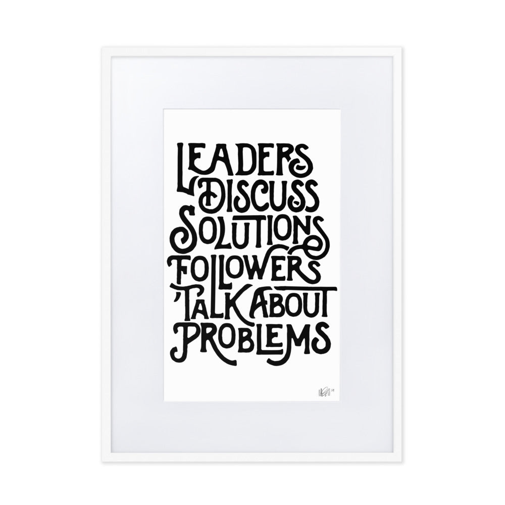 Leaders Framed Print