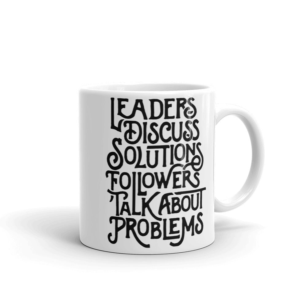 Leaders Discuss Solutions Mug