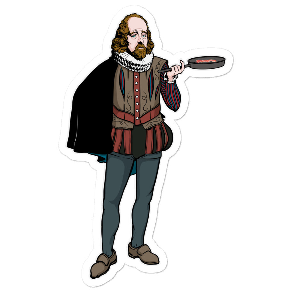 Sir Francis Bacon Frying Bacon Sticker
