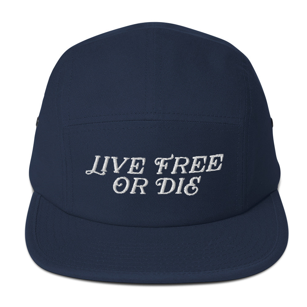 Live Free Or Die Vintage Five Panel Cap