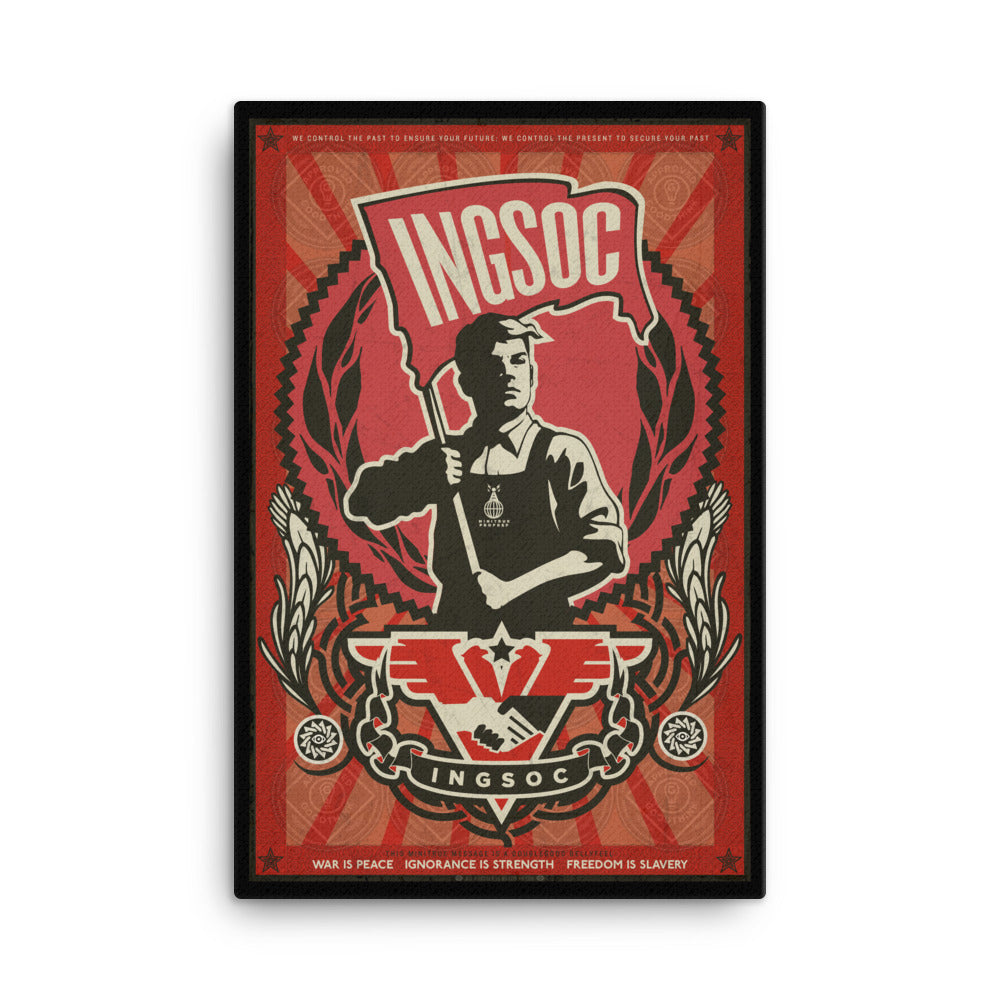 Minitrue 1984 INSOC Propaganda Art Canvas