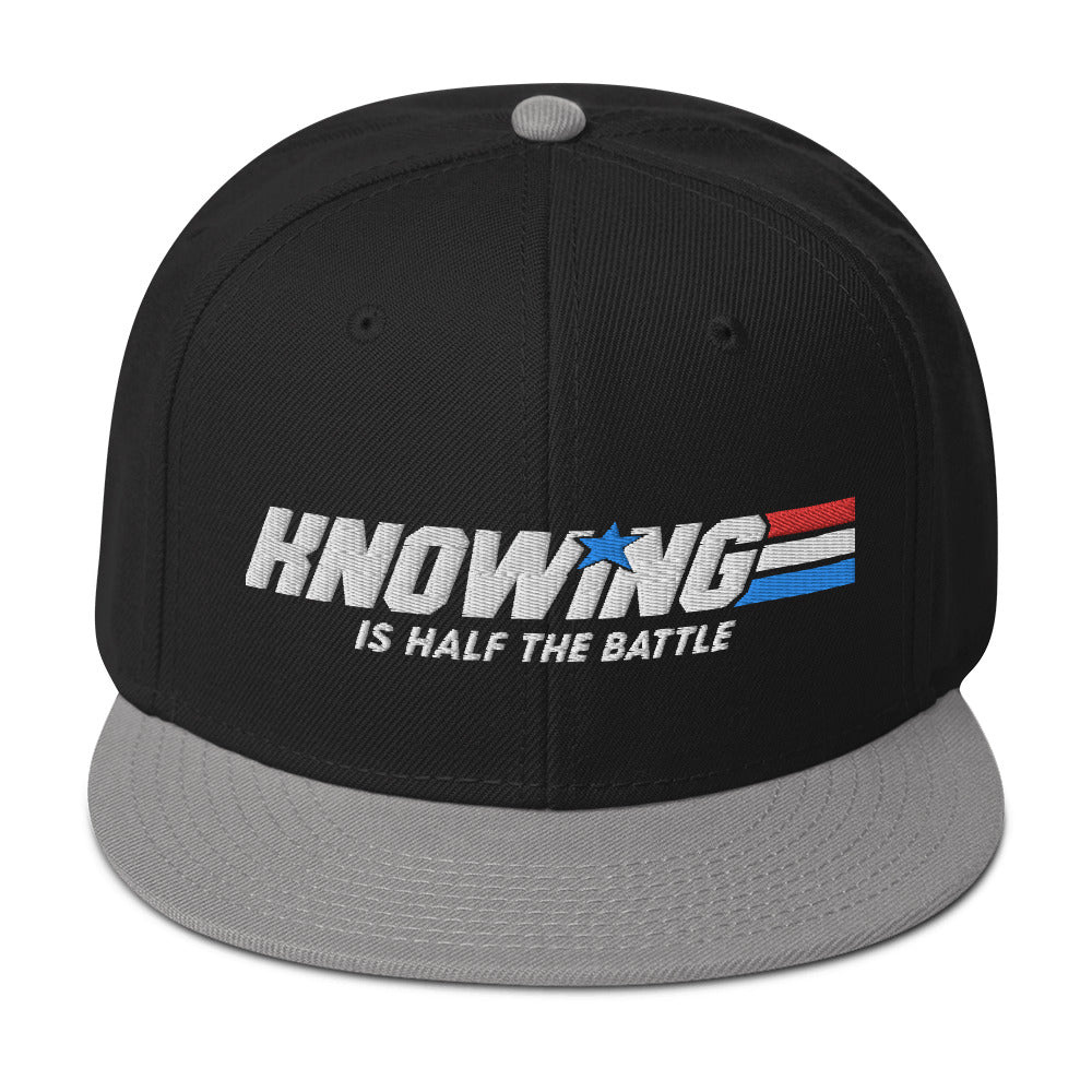 Knowing is Half the Battle Snapback Baseball Cap