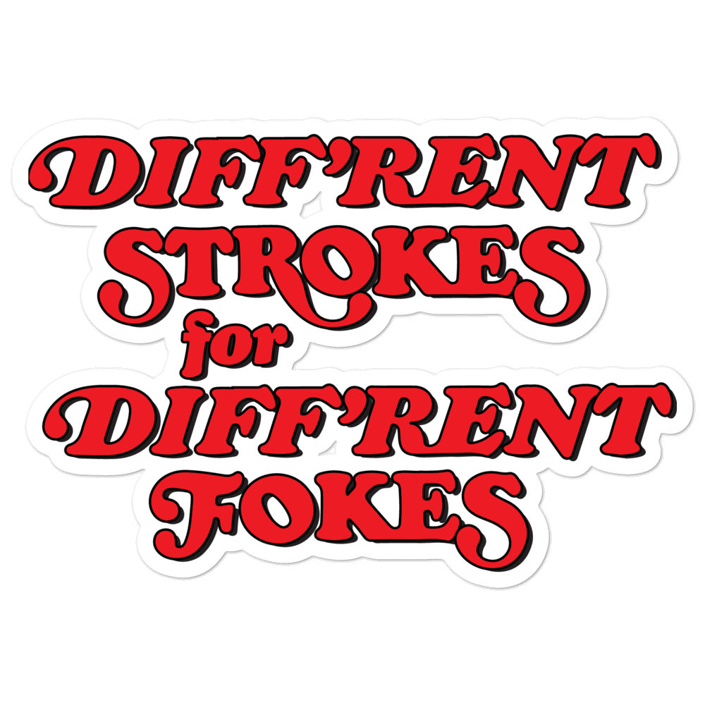 Different Strokes Sticker