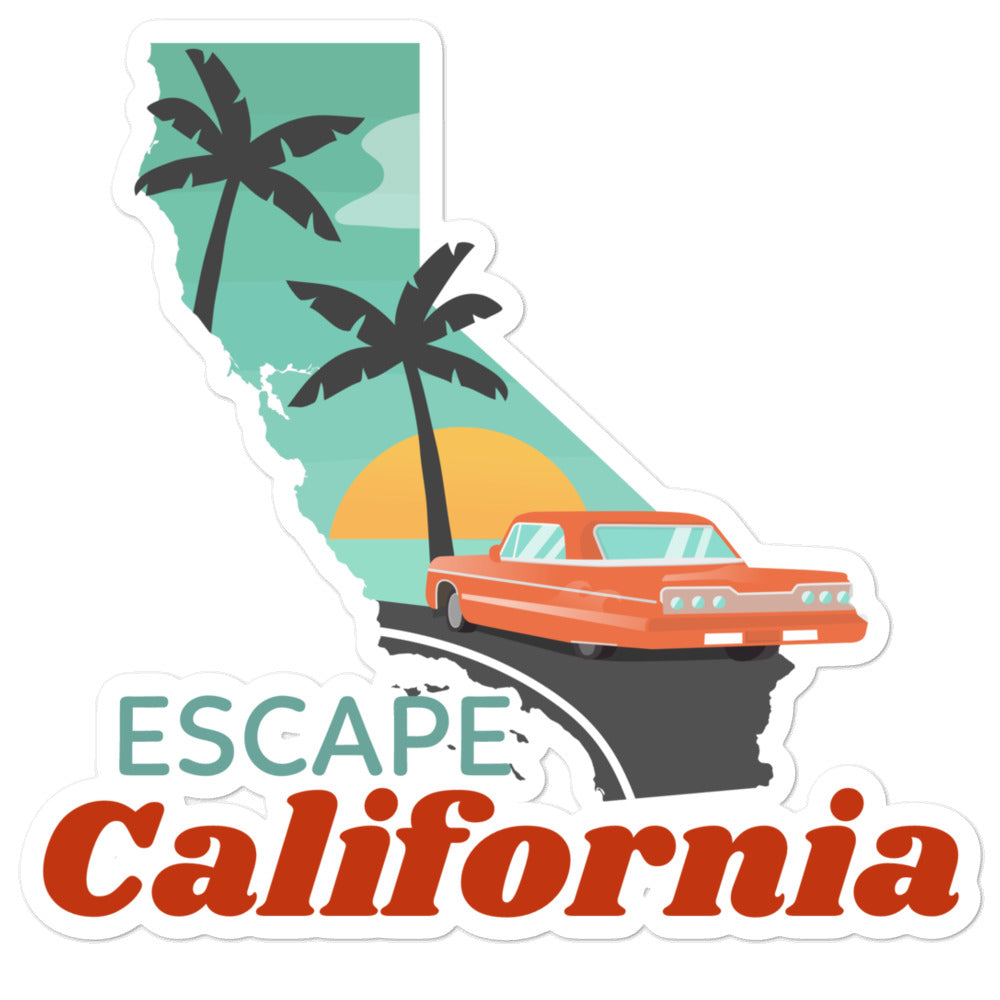Escape California Sticker - Liberty Maniacs