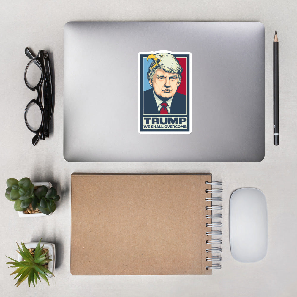 Trump We Shall Overcomb Eagle Hair Stickers