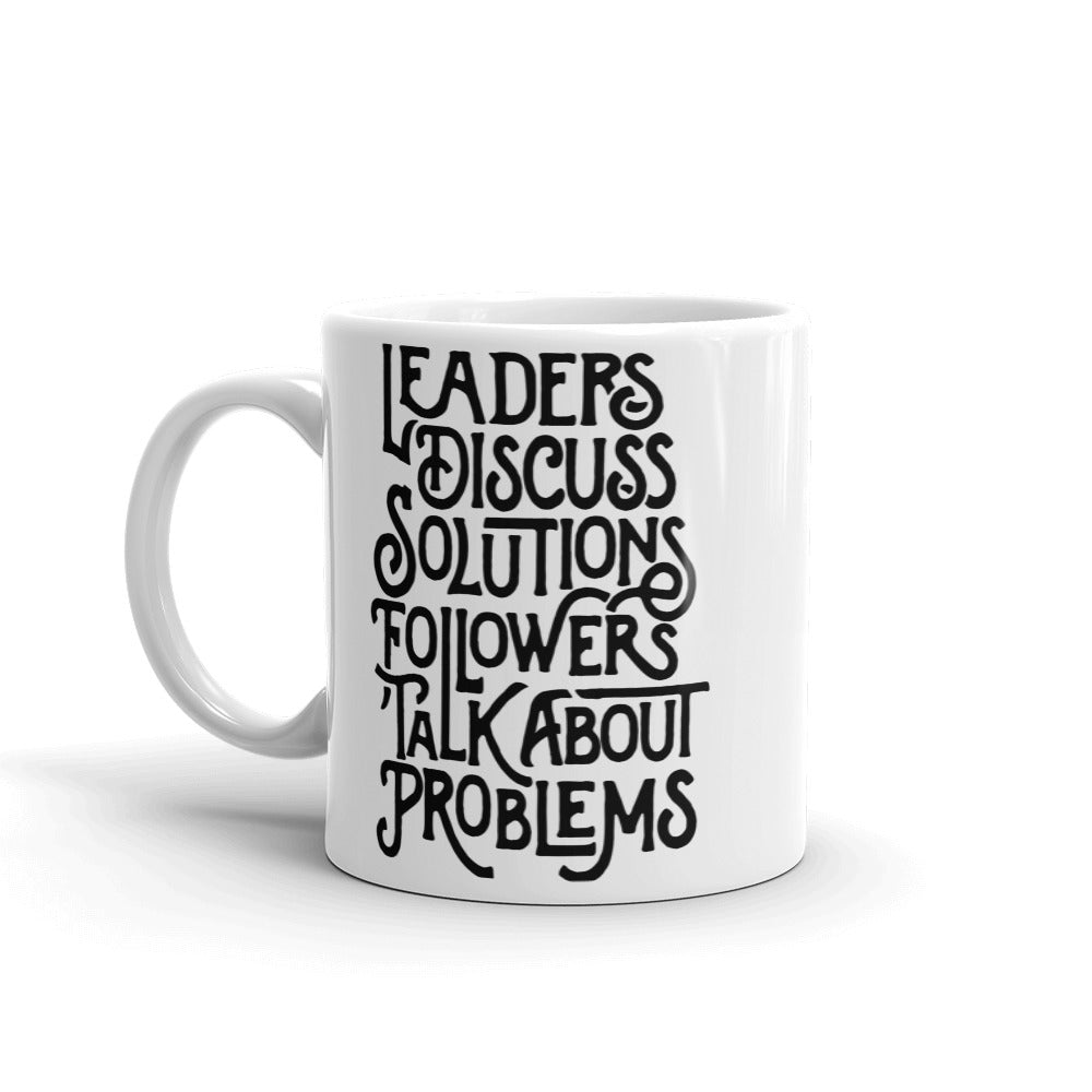 Leaders Discuss Solutions Mug