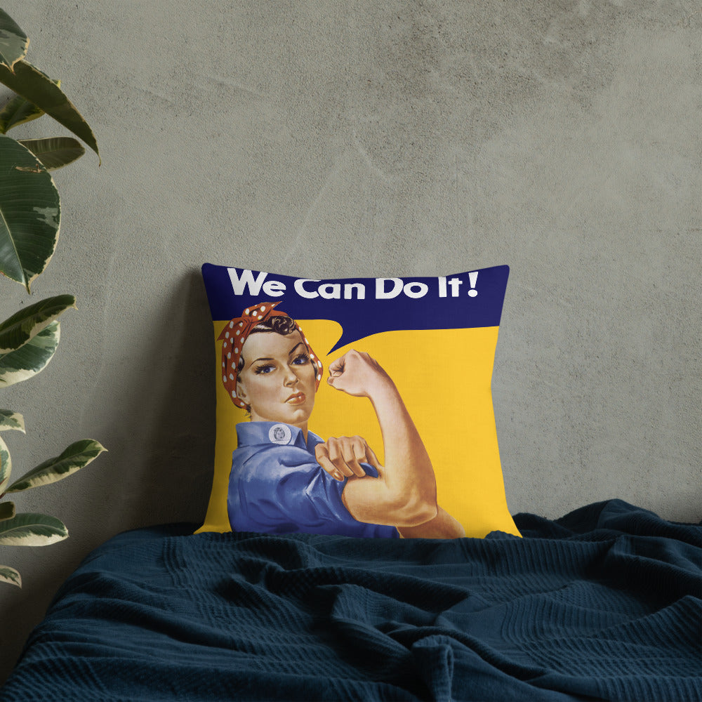 Rosie the Riveter Throw Pillow
