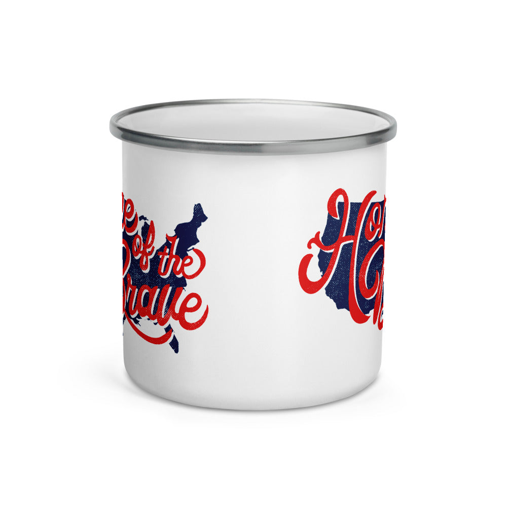 Home of the Brave Enamel Mug