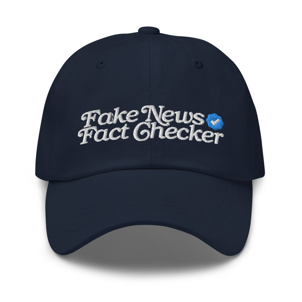 Fake News Fack Checker Dad hat