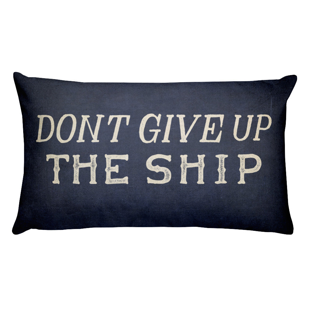 Don&#39;t Give Up The Ship Commodore Perry Handmade Rectangular Pillow