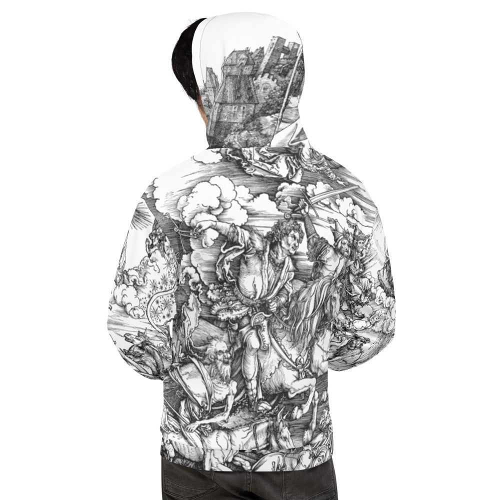 The Apocalypse by Albrecht Dürer Brushed Fleece Unisex Hoodie