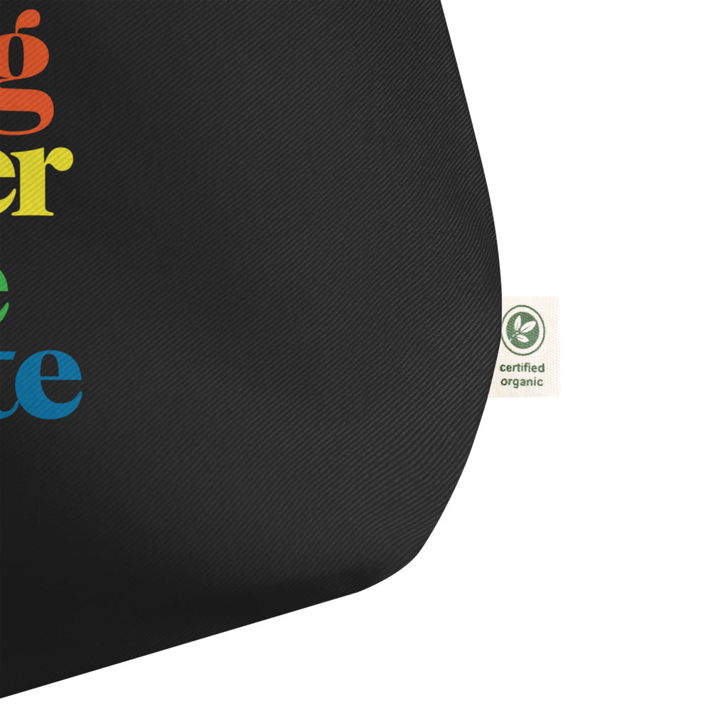 It’s Getting Weirder By The Minute Large organic tote bag