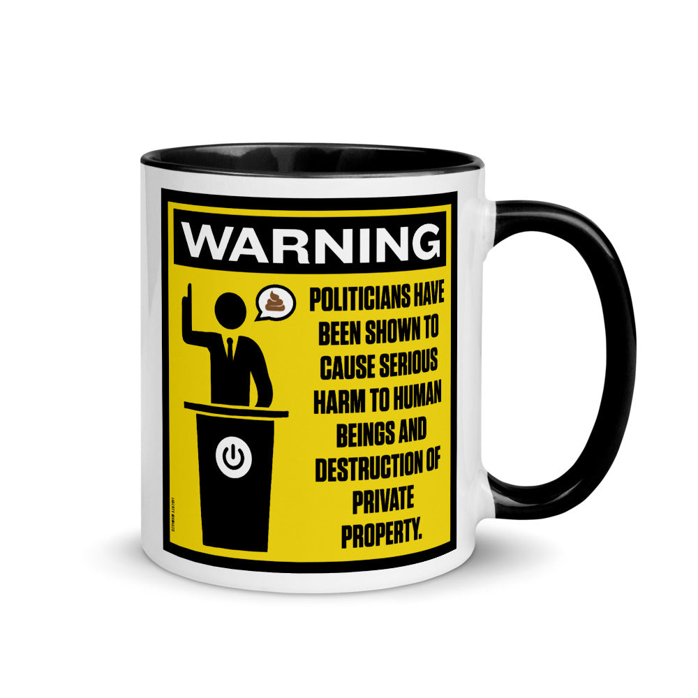 Politicians Warning Mug