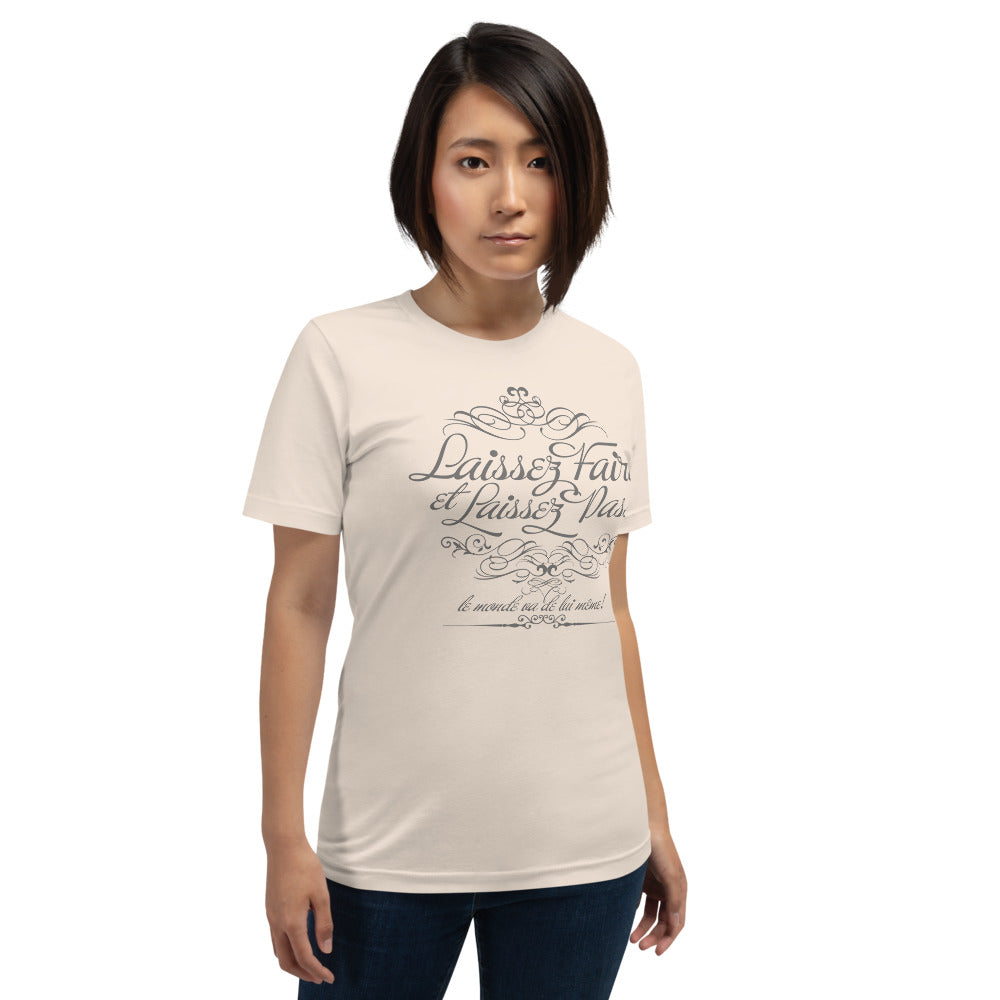 Laissez Faire Vintage Graphic Tee Short-Sleeve Unisex T-Shirt