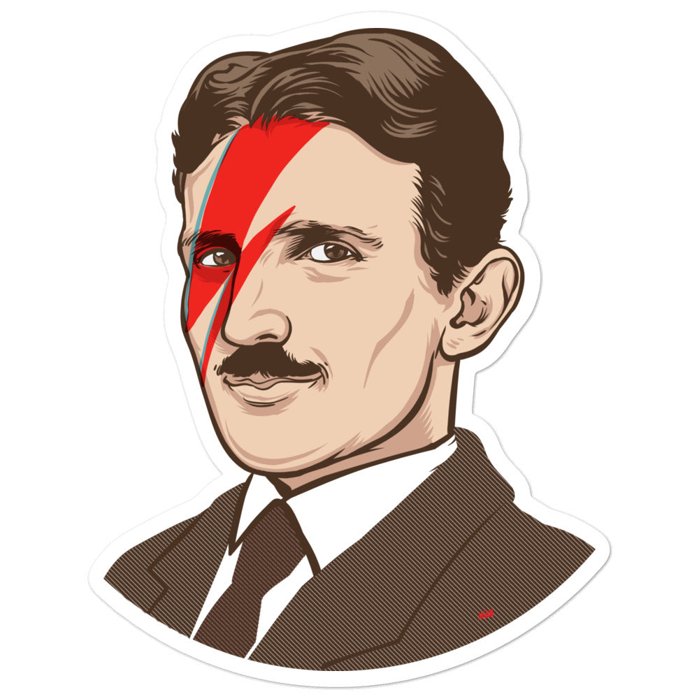 Tesla Ziggy Stardust Sticker