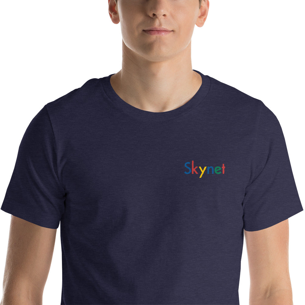 Skynet Short-Sleeve Embroidered Unisex T-Shirt