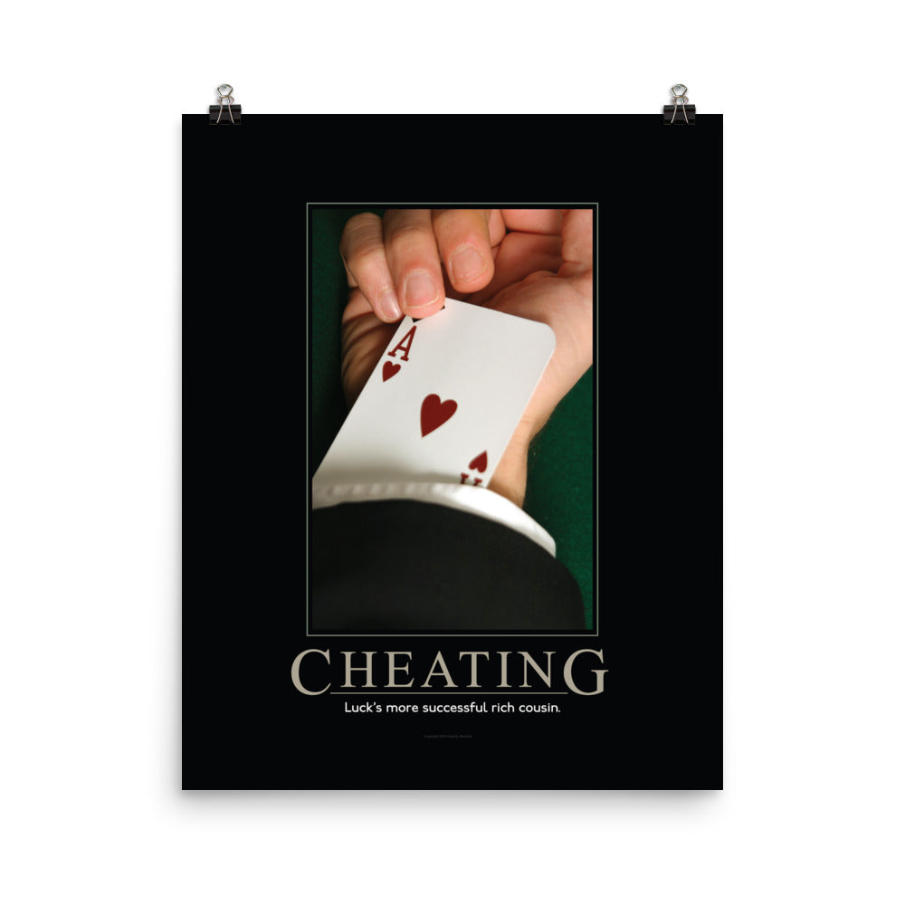 Cheating Demotivational Poster