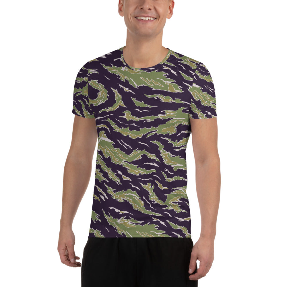 Tigerstripe Deep Jungle Camouflage  Men&#39;s Athletic T-shirt