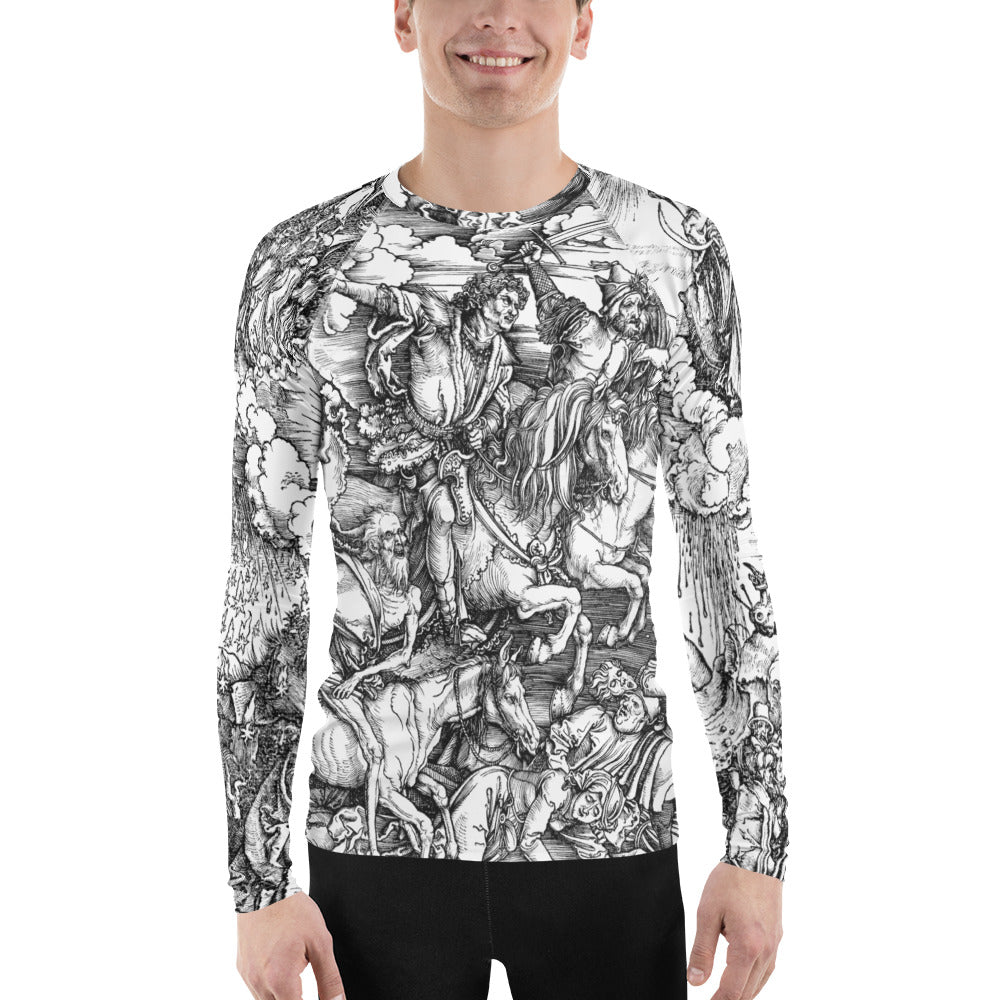 The Apocalypse by Albrecht Dürer Men's Rash Guard