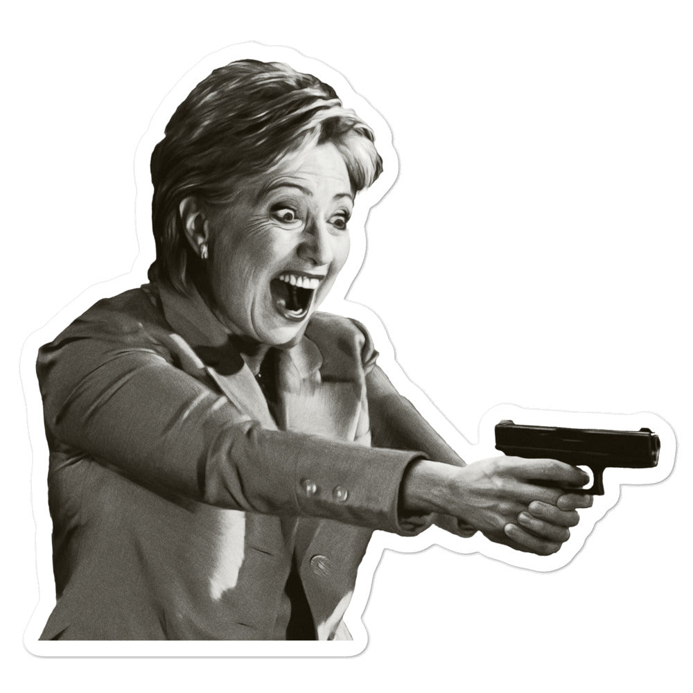 Hillary Shooter Sticker