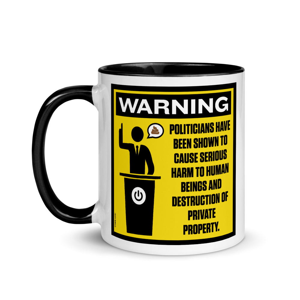 Politicians Warning Mug