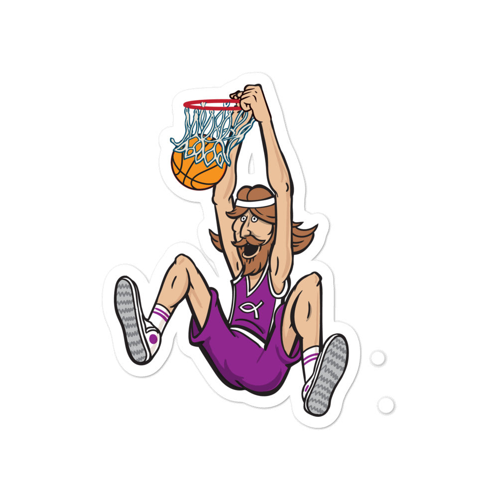 Basketball Jesus Sticker