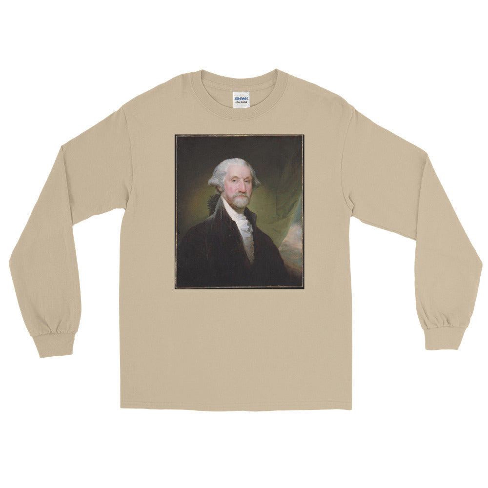 Bearded Badass George Washington Long Sleeve T-Shirt