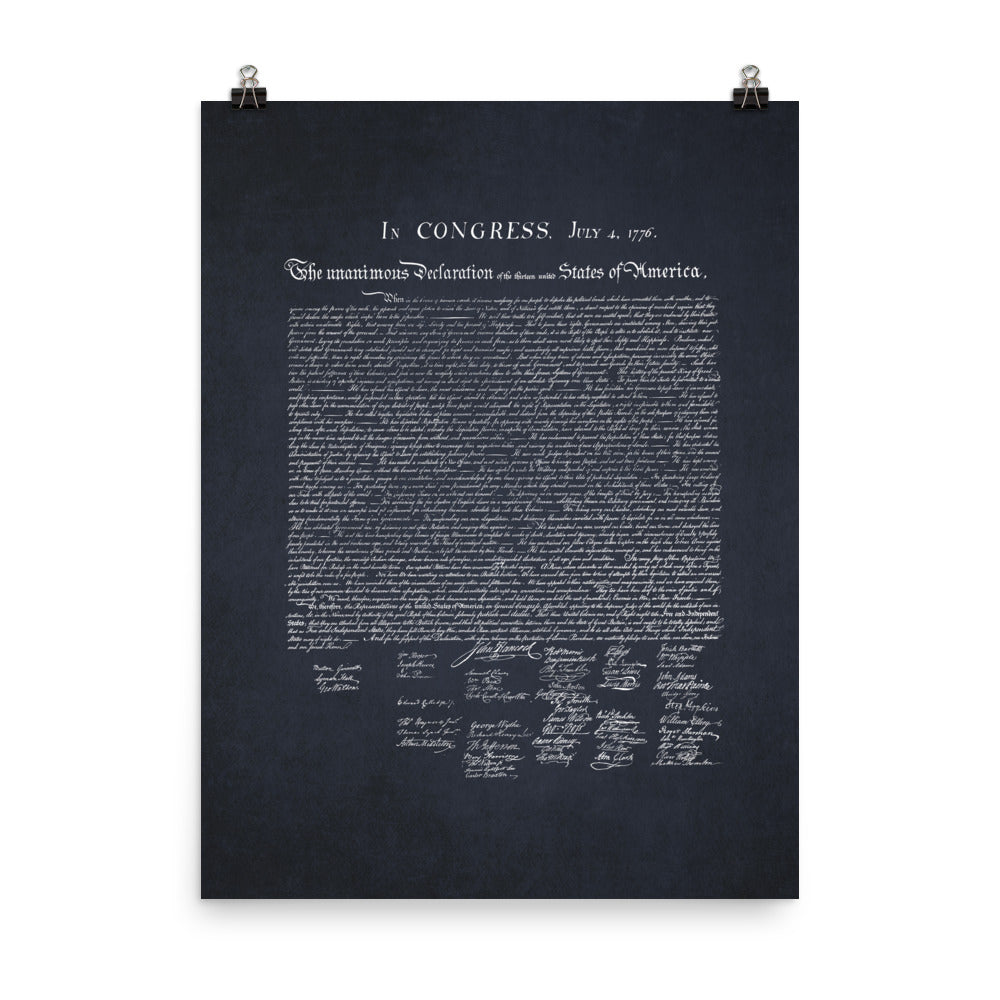 Declaration of Independence Dark Print