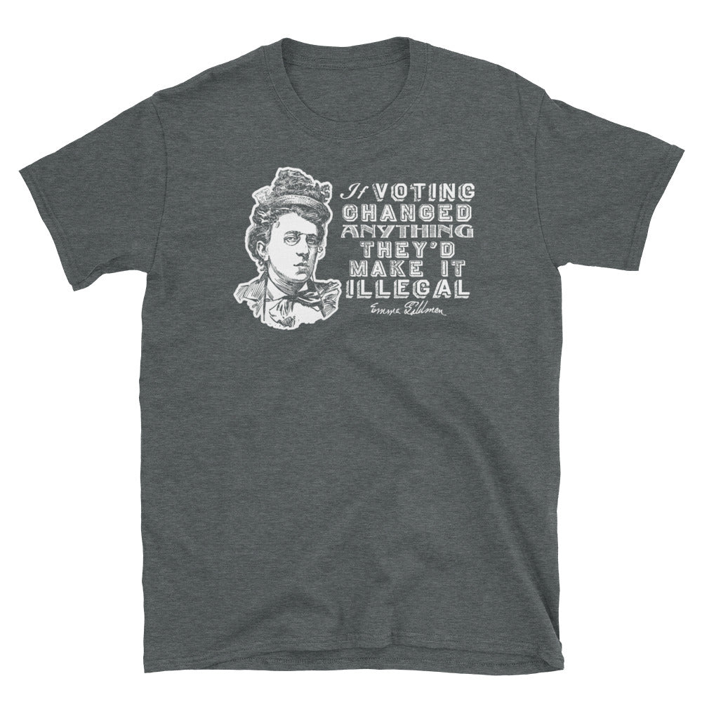 Emma Goldman Voting Short-Sleeve Unisex T-Shirt