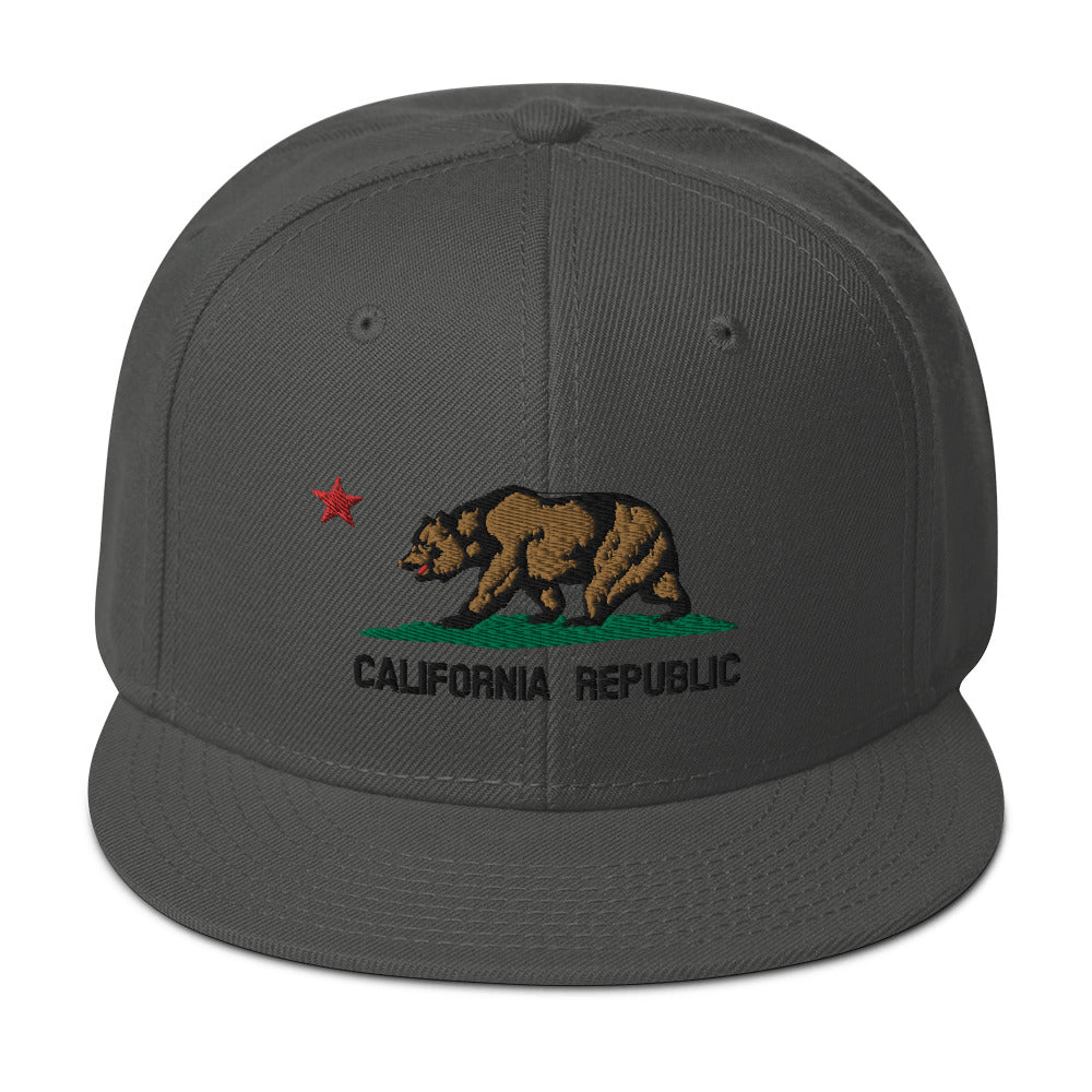 California Republic Flag Snapback Hat