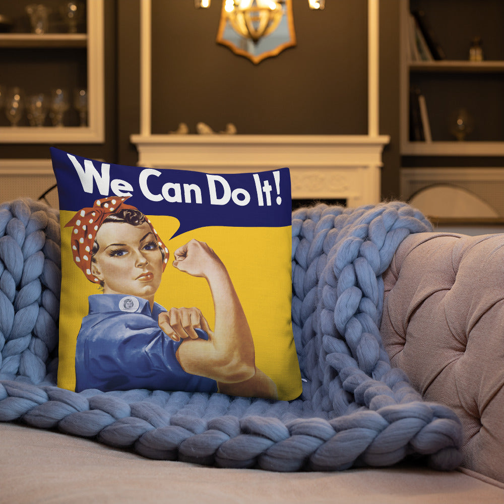 Rosie the Riveter Throw Pillow