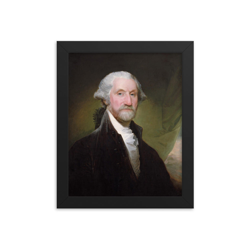 Bearded Badass George Washington Framed Print