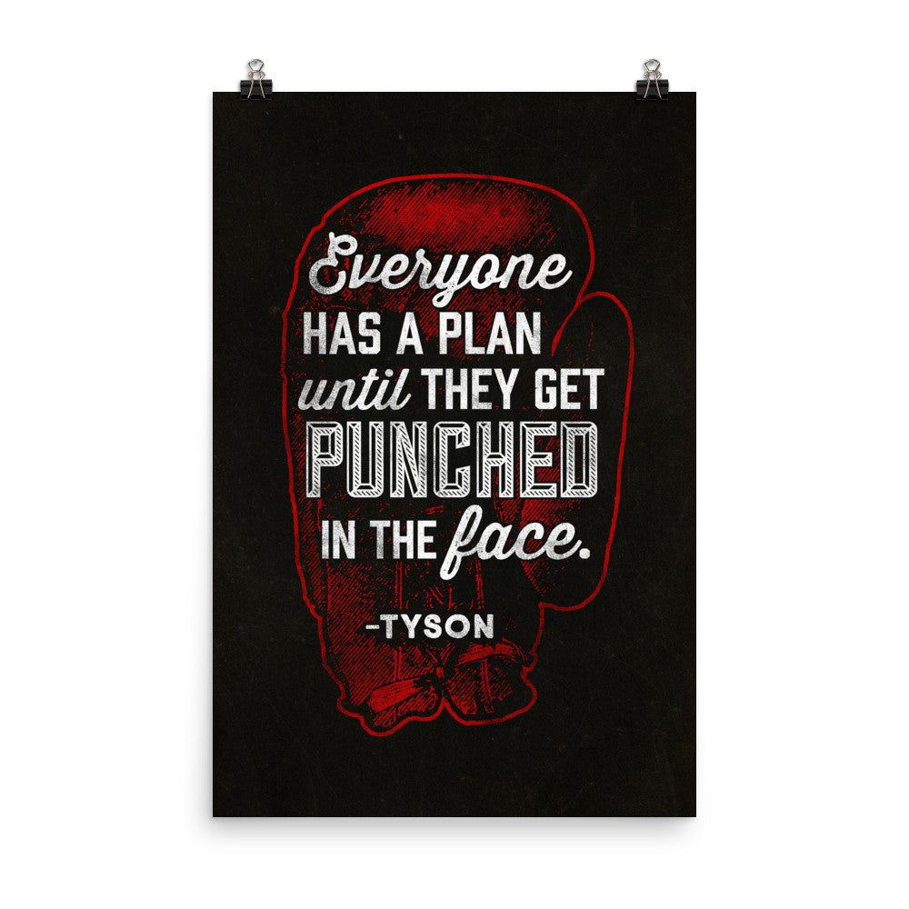 Everyone Has A Plan Until They Get Punched In The Face Gym Print