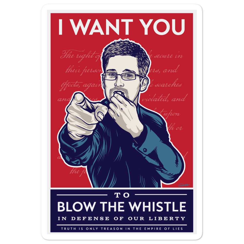 Edward Snowden Whistleblower Sticker