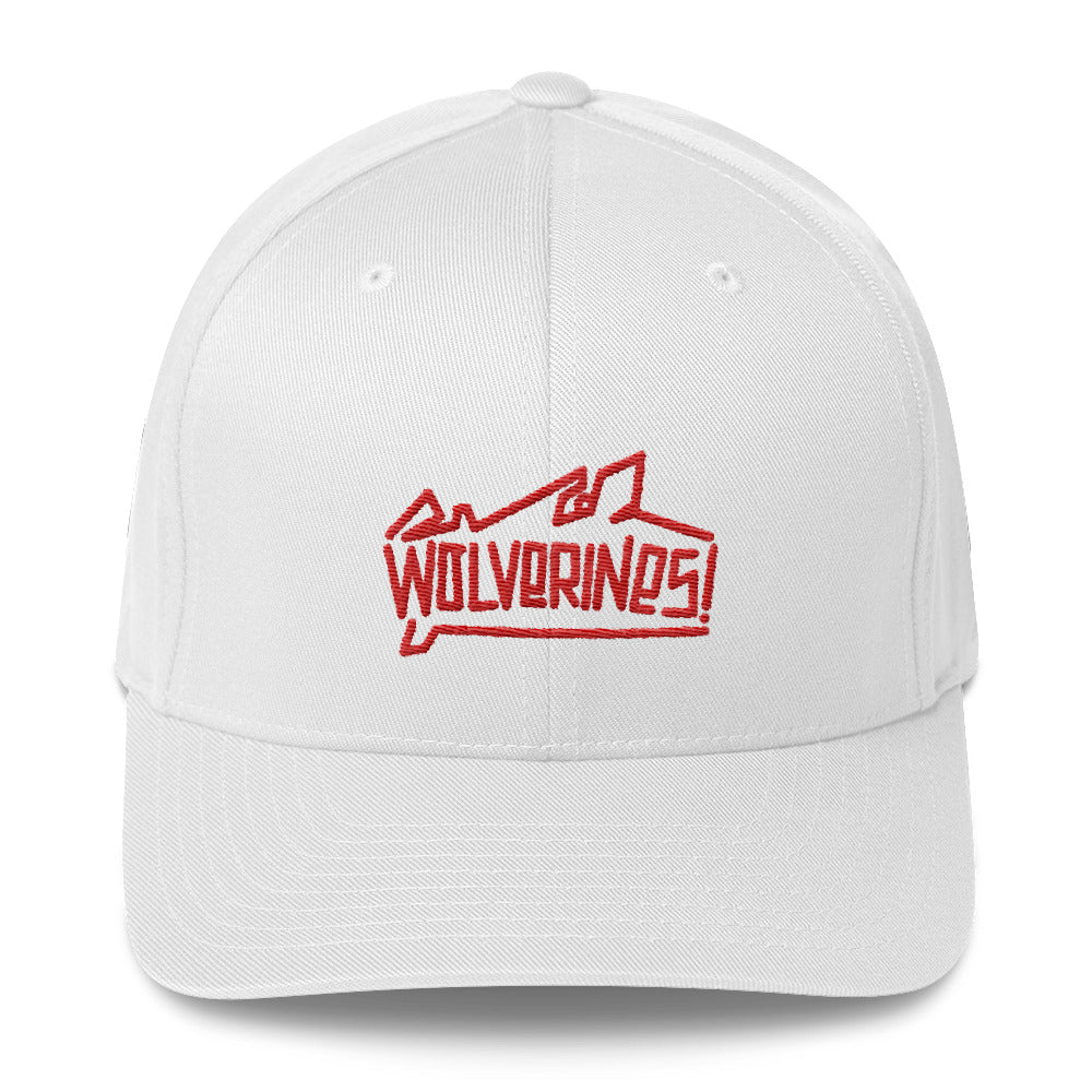 Wolverines Flexfit Fitted Twill Hat