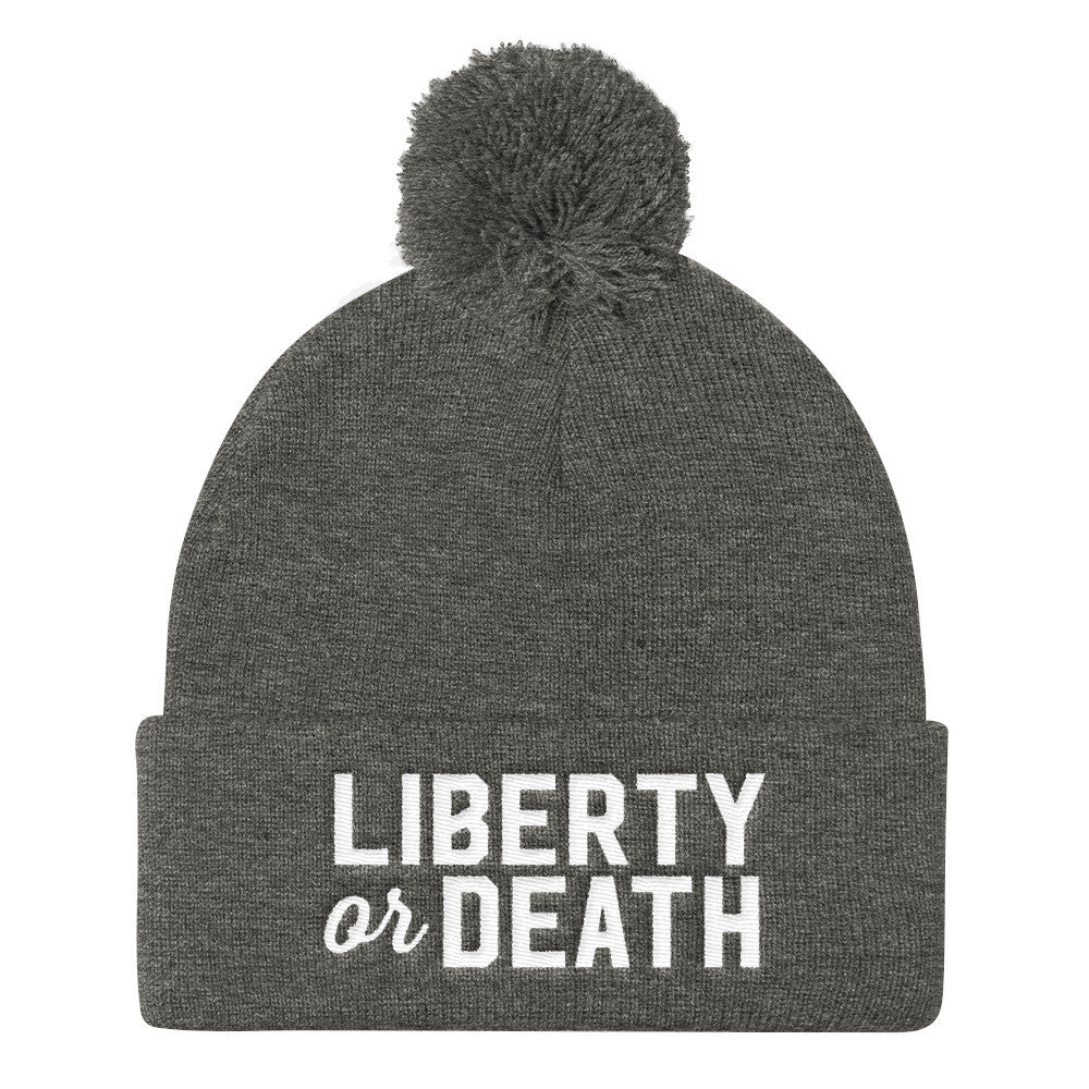 Liberty or Death Pom Pom Knit Cap