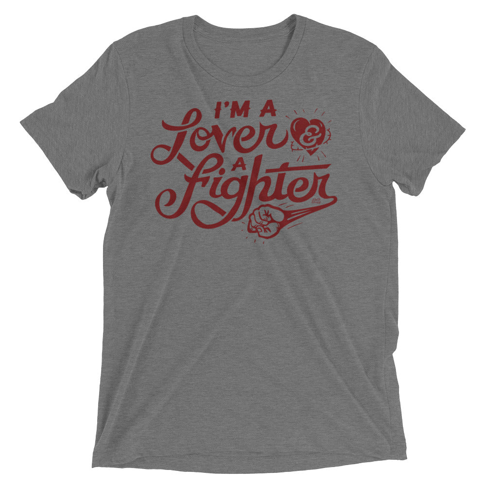 I'm A Lover And A Fighter Tri-Blend Graphic T-Shirt