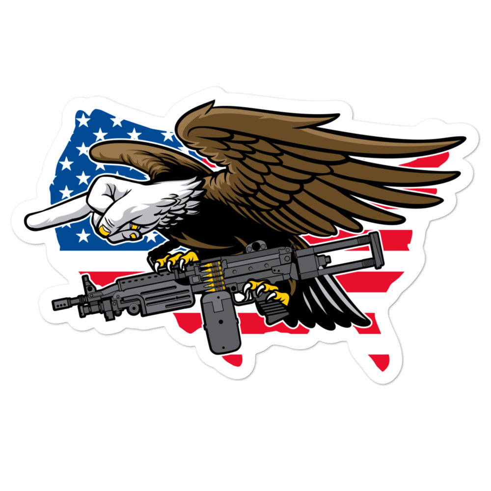 Merican Eagle Sticker