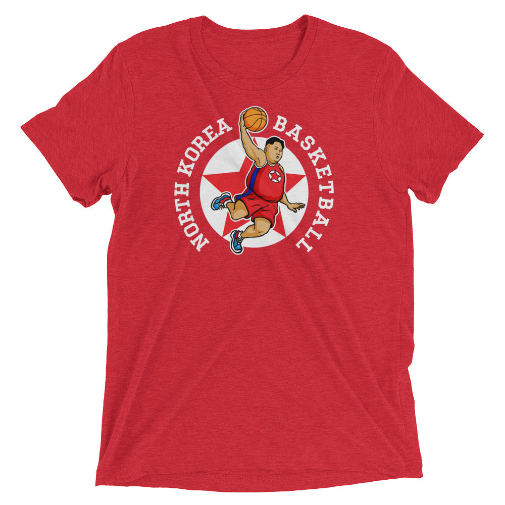 North Korea Basketball Rocketman Tri-Blend Warmup Shirt