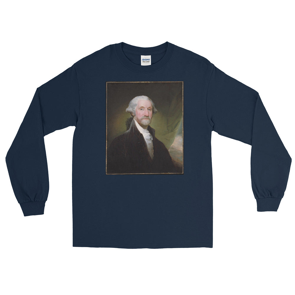 Bearded Badass George Washington Long Sleeve T-Shirt