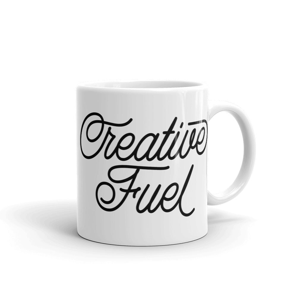 Creative Fuel White Glossy Mug